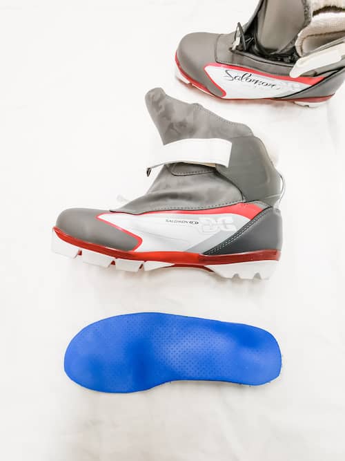 thermoformed orthotics for ski boots